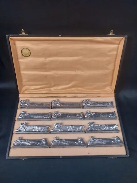 Messensteunen (12) - Art Deco - Verzilverd