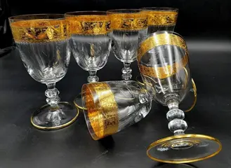 Cre Art Srl - Wijnglazen (6) - Kristal