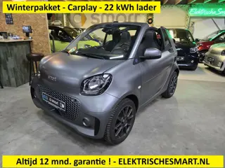 Smart Fortwo cabrio EQ Comfort - stoel- en stuurverwarming - Carplay - 12 mnd. garantie - 3 fase sne