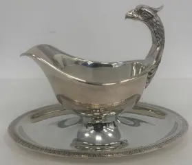 Christofle - verzilverde sauskom - verzilverd