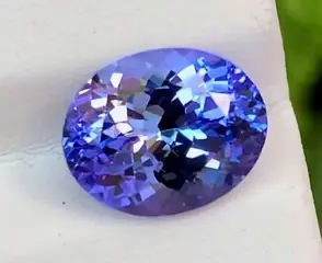 Blauw, Paars Tanzaniet - 6.70 ct