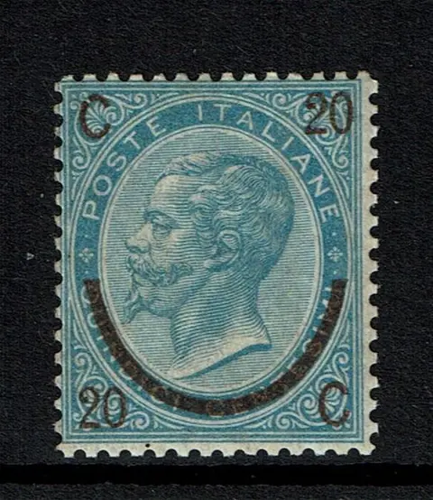 Koninkrijk Italië 1865 - Horseshoe, 20 cents on 15. MNH - Sassone 25