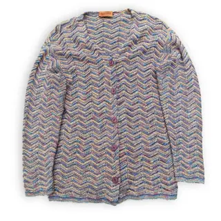 Missoni - Exclusive Vintage Multicolor Striped Cardigan