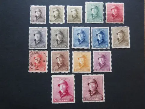 België 1919 - 165 / 178 - Koning Albert I met helm - OBP / COB