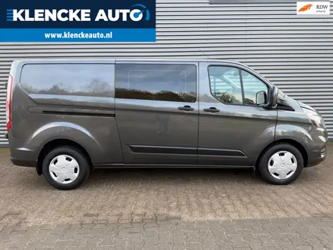 Ford Transit Custom Limited AUTOMAAT Dubbel cabine LED 5-persoons Clima Cruise Navi Stoelverwarming
