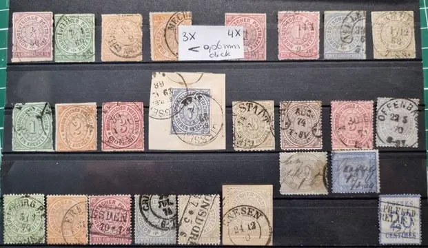 Noord-Duits Postgebied - Gemiddelde kwaliteit - Michel 1-6, 7-11, 12, 16-17, 19-22, 24, 25-26