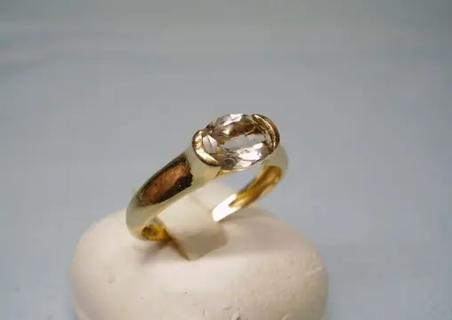 14 karaat Geel goud - Ring - 1.20 ct Citrien