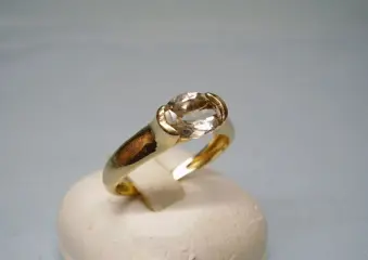14 karaat Geel goud - Ring - 1.20 ct Citrien
