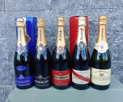 Pommery x2, Piper-Heidsieck, G.H. Mumm &amp; Comte De