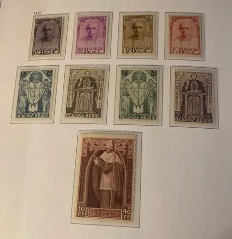België 1932 - Kardinaal Mercier : volledige reeks postfris - OBP/COB 342/50