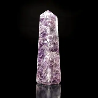 Schitterend violet Agaat kristal Prisma - 19.5×7.5×7 cm -