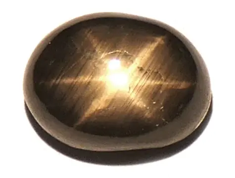 Brons-gouden ster saffier - geen minimumprijs - 6.08 ct