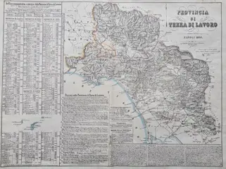 Italië, Campania, Napoli; Marzolla Benedetto - Provincia di Terra di Lavoro - 1851-1860
