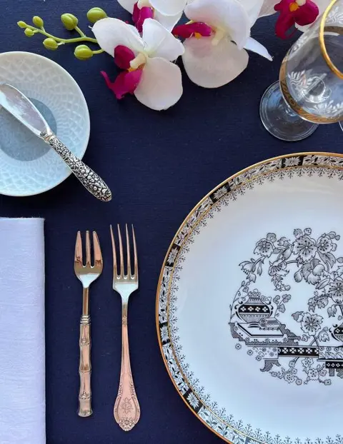 Tafelkleed voor grote tafels, met een elegante