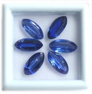 6 pcsBlauwe kyaniet - geen minimumprijs - 8.04 ct