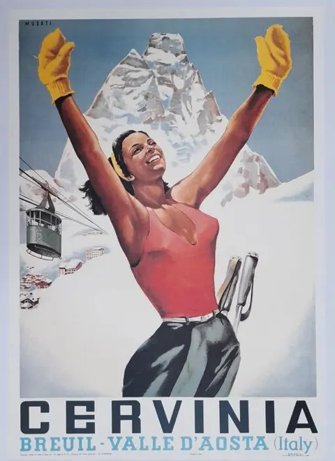 Arnaldo Musati(1916-1988) - Cervinia - 1953 - Jaren 1980