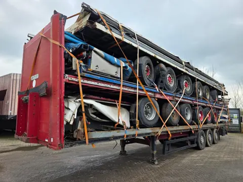Koegel BPW - SAF- SMB - DISC Stapel van 5 3-assige schuifzeiltrailers - Luchtvering - Schijfremmen -