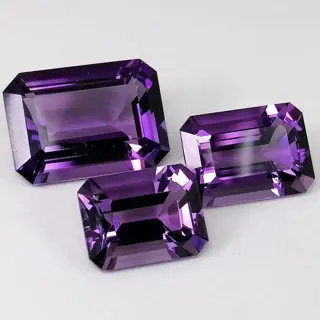 3 pcsAmethist - 23.81 ct