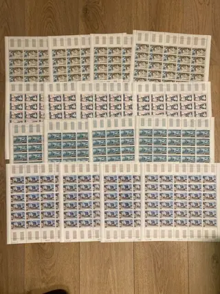 Monaco 1982 - Polar year, Greenland, Virgil, bibliophilia - high facial value sheets - mint** - Yvert n°1355 à 1358 x 120 exemplaires
