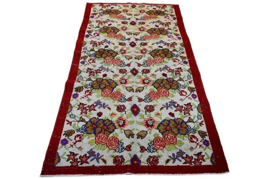 Vintage flower - Vloerkleed - 184 cm - 92 cm