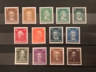 Duitse Rijk 1926 - Famous Germans - Michel 385/397