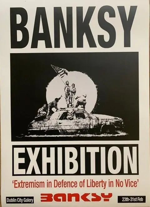 Banksy (after) - Extremism In Defence Of Liberty In No Vice