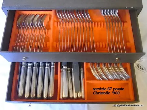 Christofle - Tafelservies voor 12 (67) - Art Nouveau -