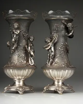 WMF - Een paar Art Nouveau vazen