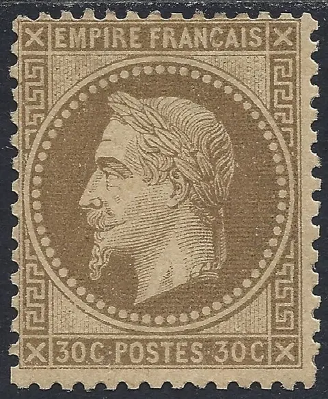 Frankrijk - Empire with laurels, perforate - Y&T n° 30h - Lined background