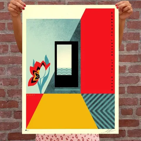 Shepard Fairey (OBEY) - Ocean Today Desert Tomorrow + Bonus