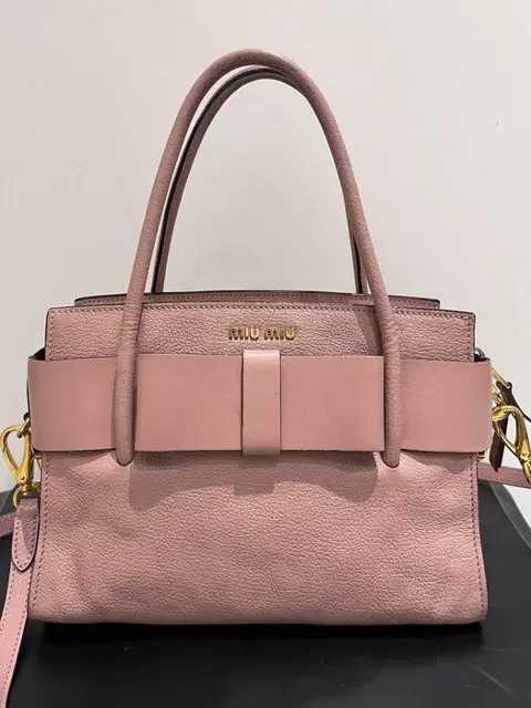 Miu Miu - madras fiocco bow - Schoudertas