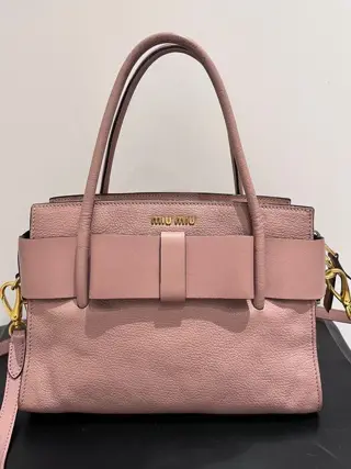 Miu Miu - madras fiocco bow - Schoudertas