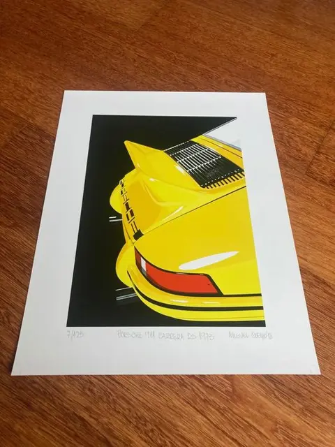 Afbeelding/illustratie - Porsche 911 Carrera RS 1973, hand