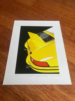 Afbeelding/illustratie - Porsche 911 Carrera RS 1973, hand