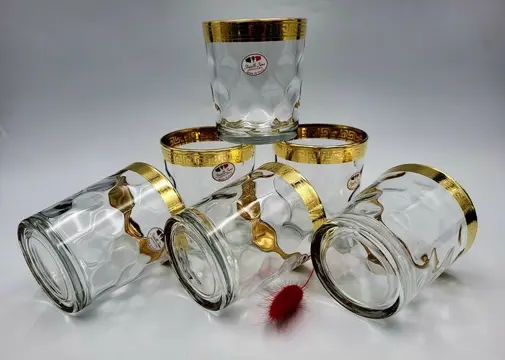 Fratelli Fumo - Bril (6) - .999 (24 kt) goud, Kristal -