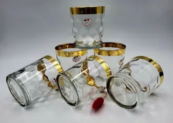 Fratelli Fumo - Bril (6) - .999 (24 kt) goud, Kristal -