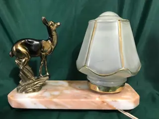 Schitterende art deco lamp gesigneerd