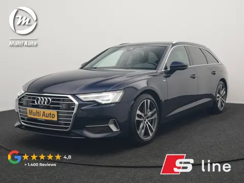 Audi A6 Avant 50 TFSI e Quattro S Line PHEV 300pk Dealer O.H. | Trekhaak Af Fabriek | Adaptive Cruis