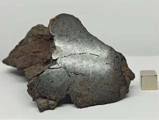 NIEUWE!!! MDEÏNÉ 001. MESOSIDERITE meteoriet. Eindstuk. XL