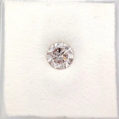 Diamant - 0.90 ct - Rond - Very rare pink diamond - GIA
