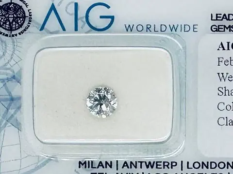 1 pcs Diamant - 0.54 ct - Briljant, Rond - G - SI3