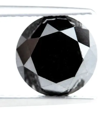 Diamant - 3.60 ct - Fancy Black treated colour - *NO