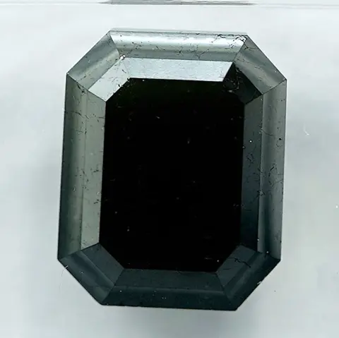 Diamant - 4.33 ct - Smaragd - Black - N/A
