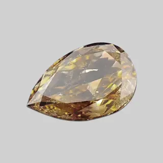 1 pcs Diamant - 0.43 ct - Peer, gemengde snit - fancy