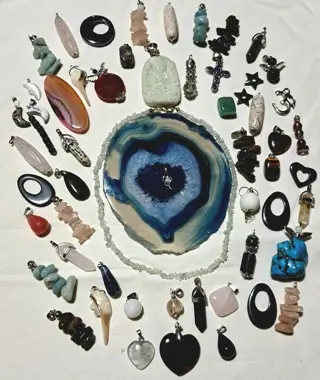 Agaat hematiet lapis lazuli labradoriet zilver amazoniet