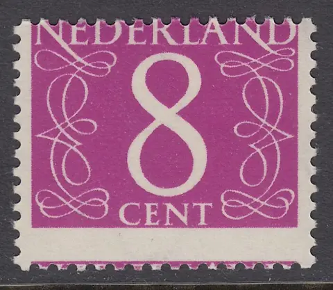 Nederland 1946 - Cijfer, sterke misperforatie - NVPH 468