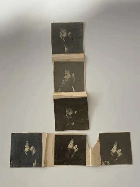 Press Agency. - Coleccion de 6 positivos de Fidel Castro en