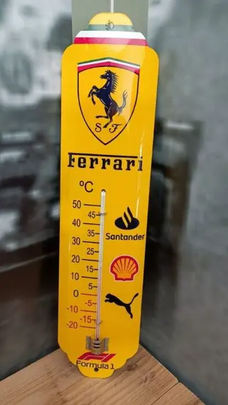 Decoratief object - Termómetro Con Decoración Ferrari