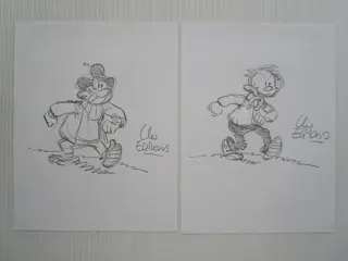 Eppo - 2 x opdrachttekening Uco Egmond