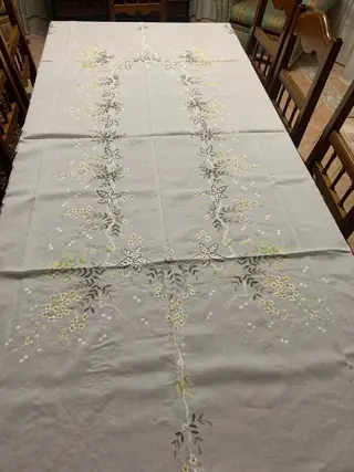 Tafelkleed met servetten (14) - Damask katoen